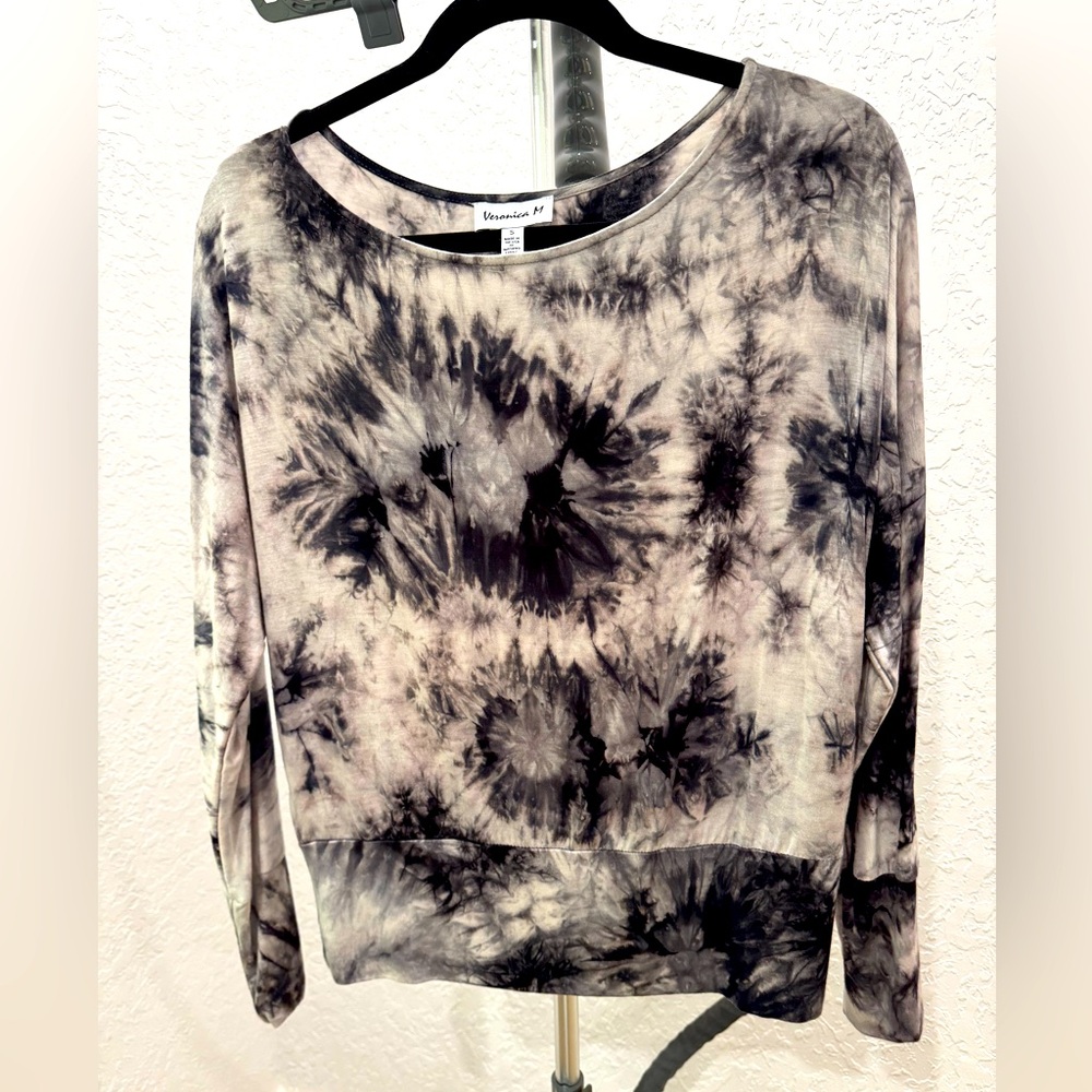 Veronica M - Tie Dye boat neck dolman top